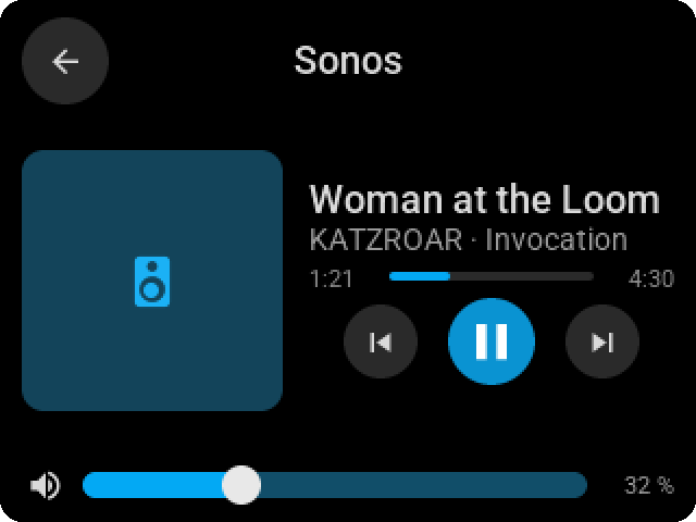 The media card on the CYD in dark mode