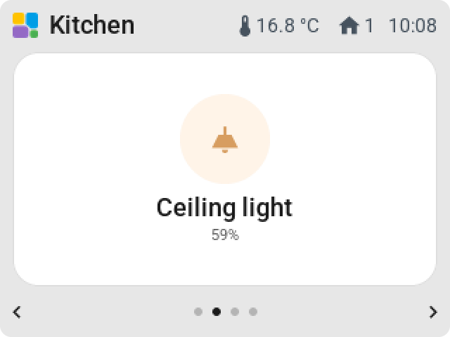 The same full-page light switch on the CYD