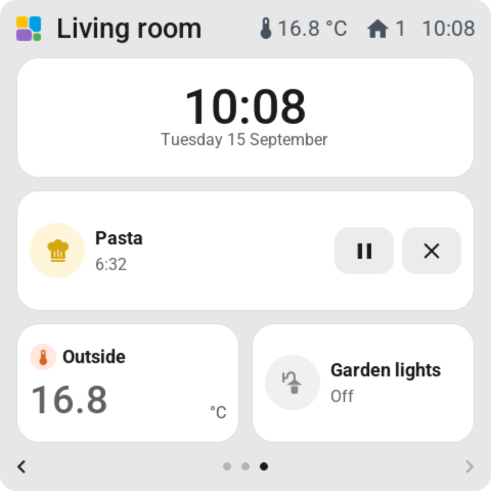 The flip clock, double width