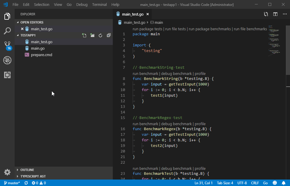 visual studio for mac golang