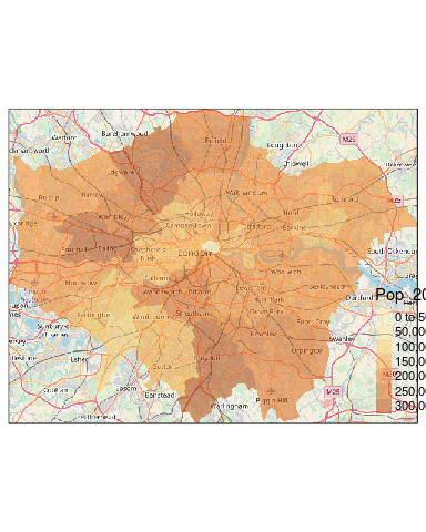 London's population in 2001.