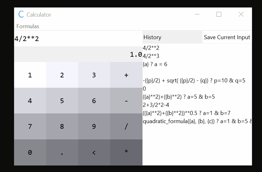 Showcase of the Calculator App