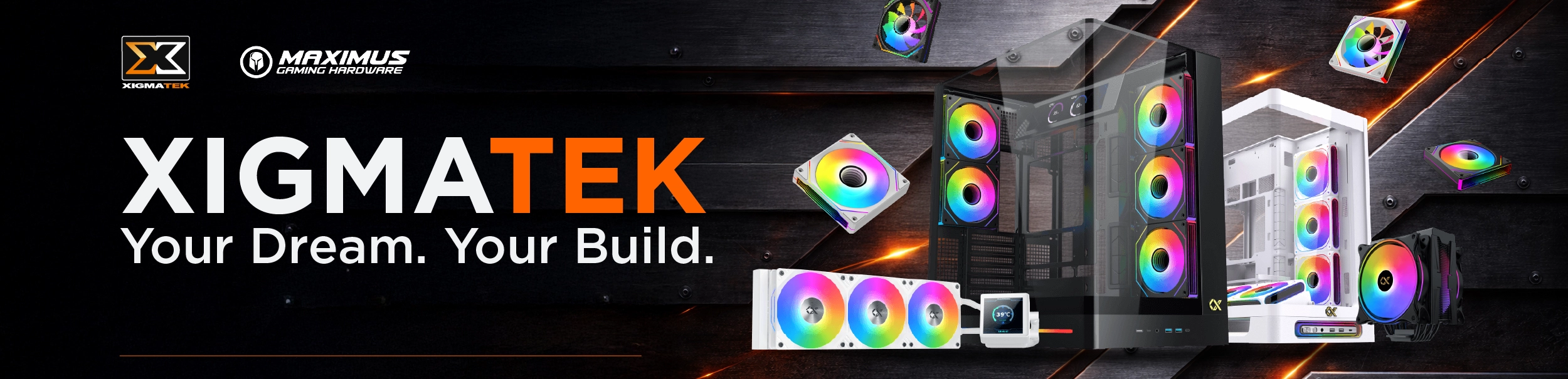 Xigmatek: gabinetes, refrigeración líquida y ventiladores con iluminación RGB