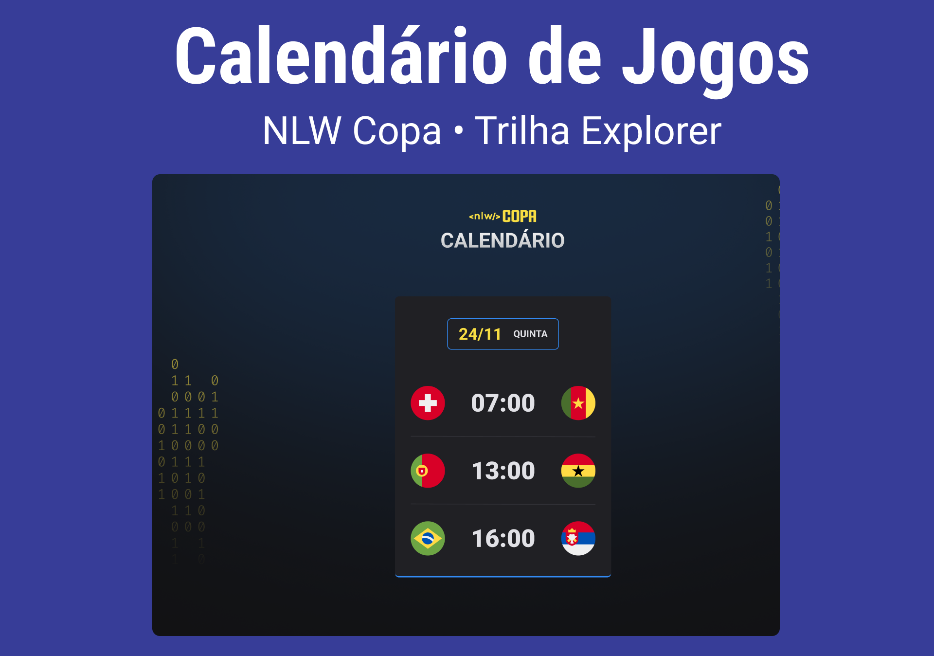 calendário da copa