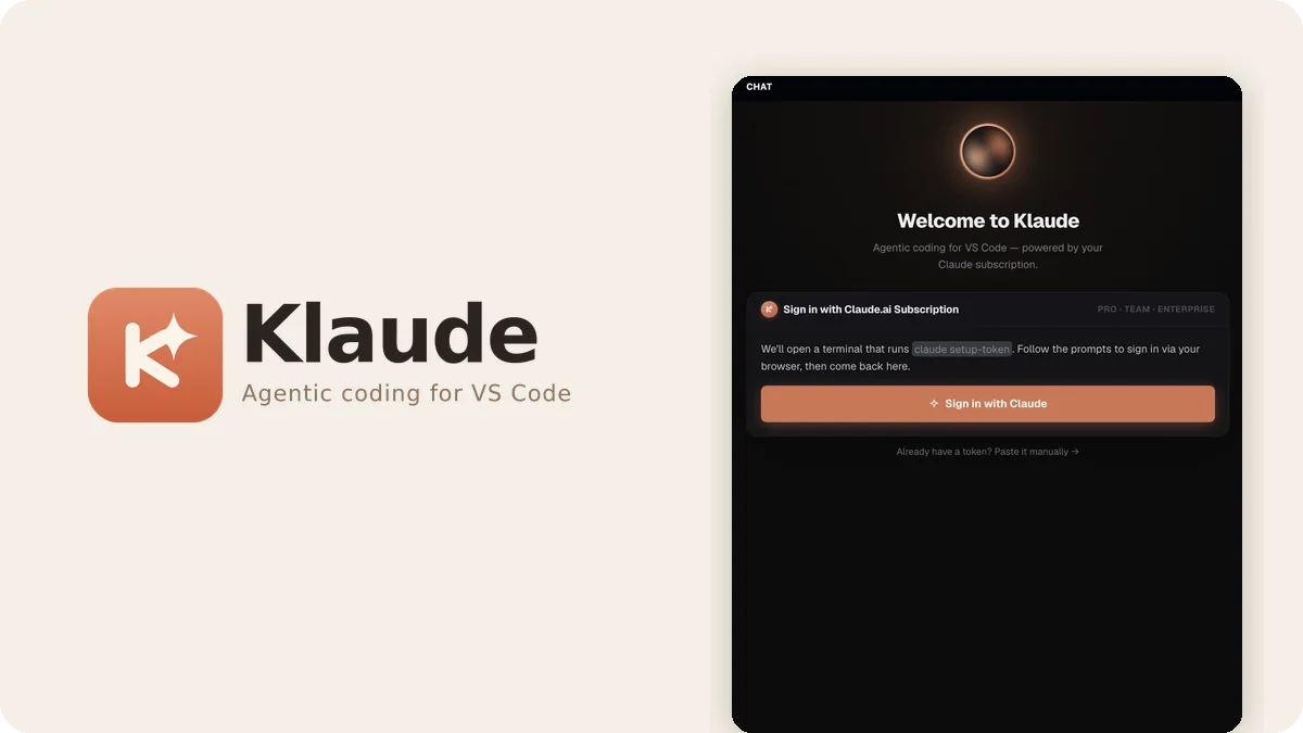 Klaude — agentic coding assistant for VS Code
