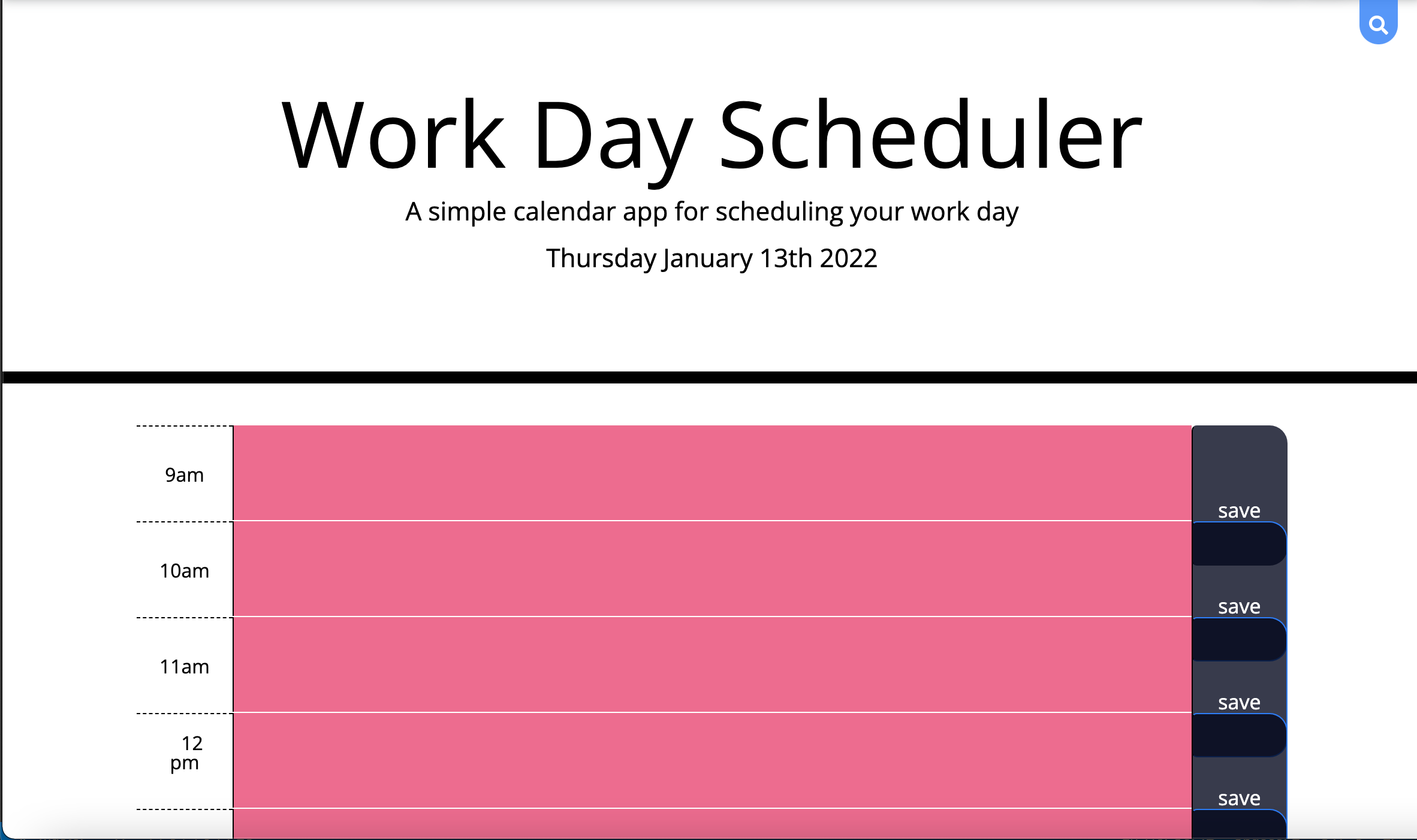 dayplanner screen shot