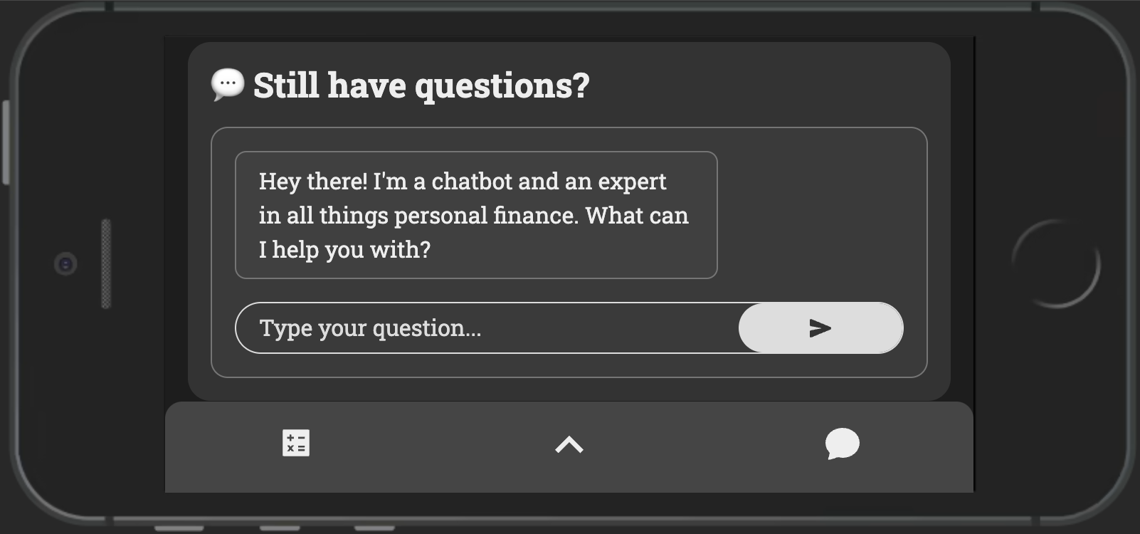 A financial chatbot
