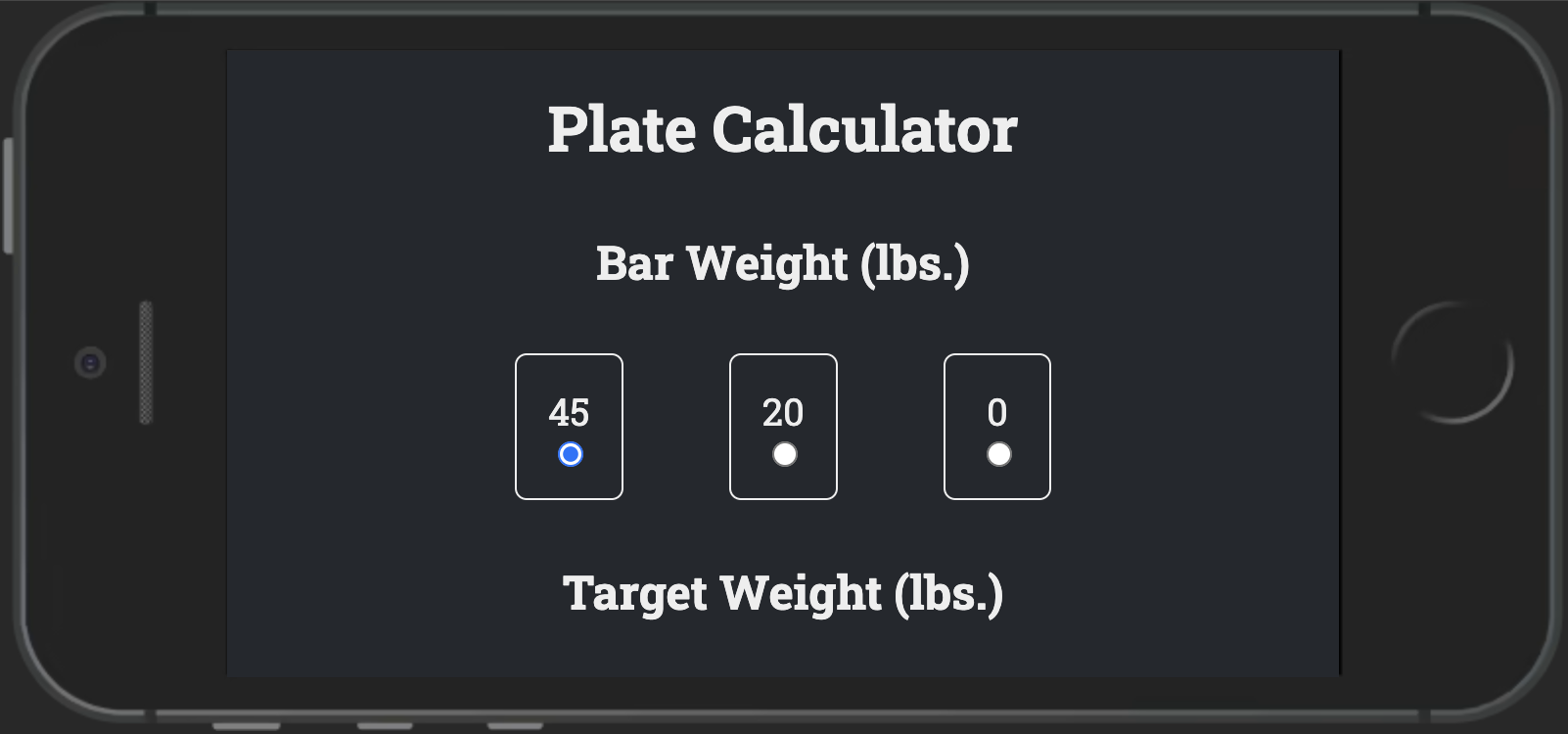 Plate calculator