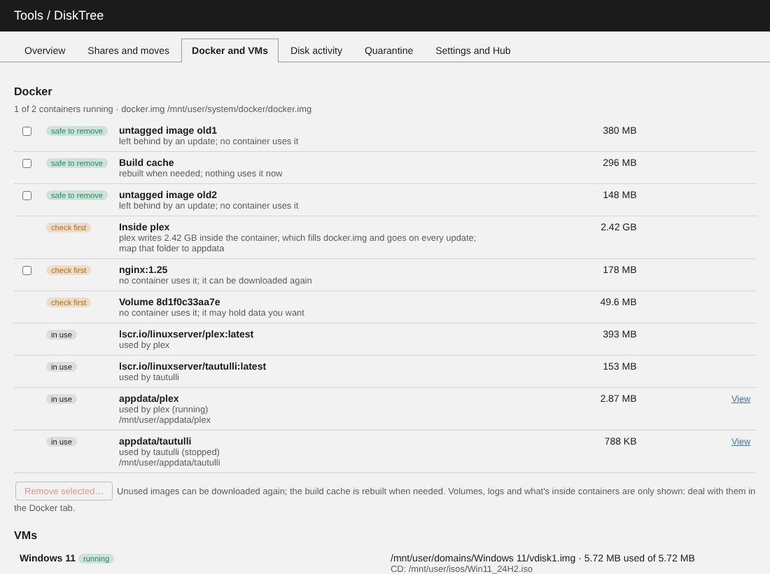 The plugin's overview