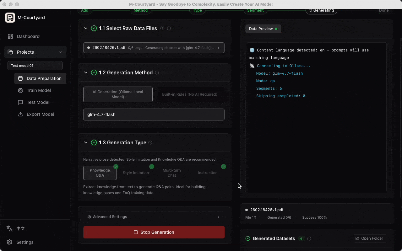 Data Prep Generation