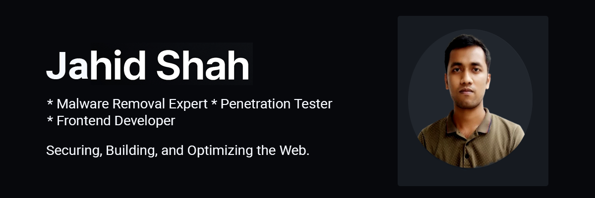 Jahid Shah GitHub Banner