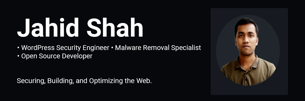 Jahid Shah GitHub Banner