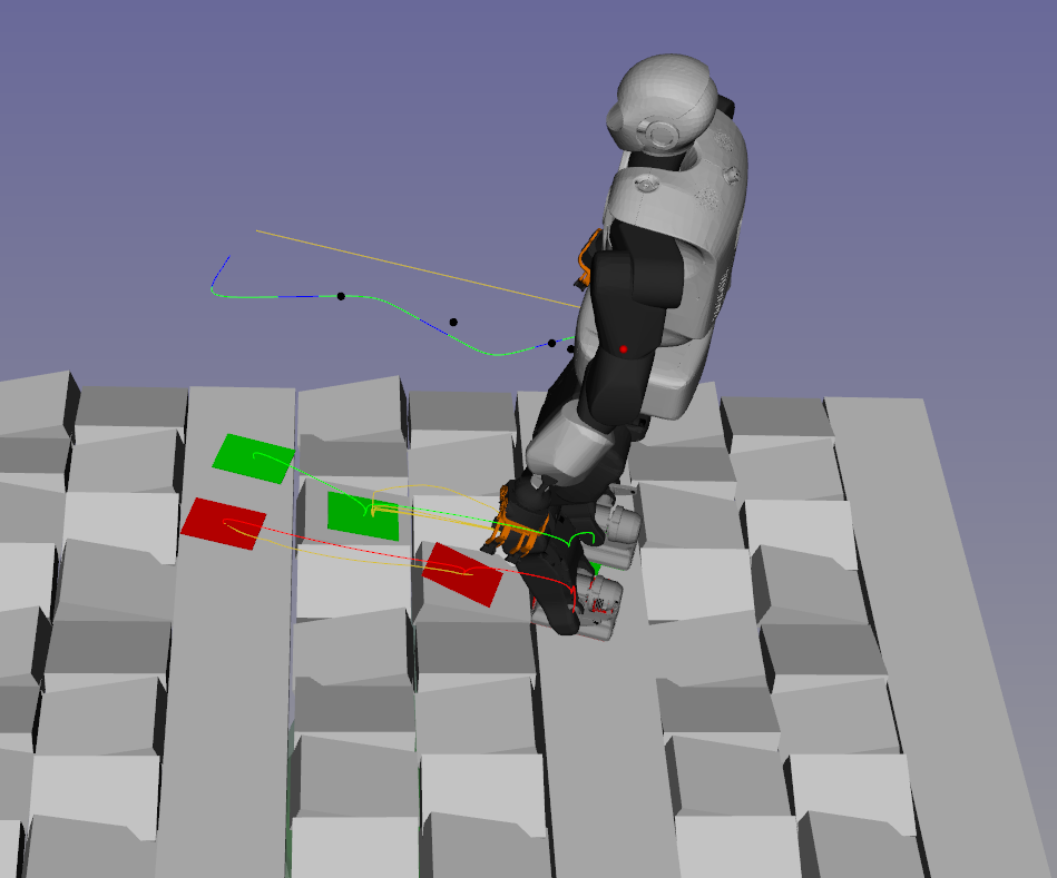 Example with a motion going to the right of the robot