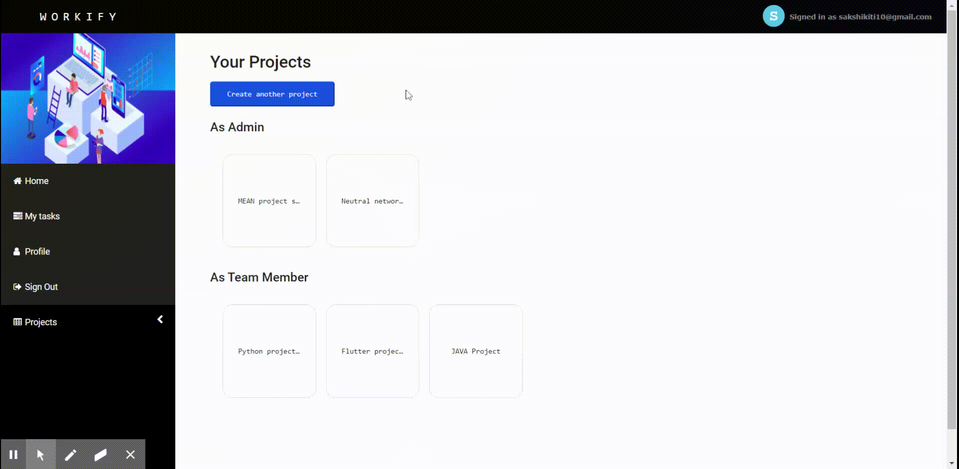 Demo Workify application