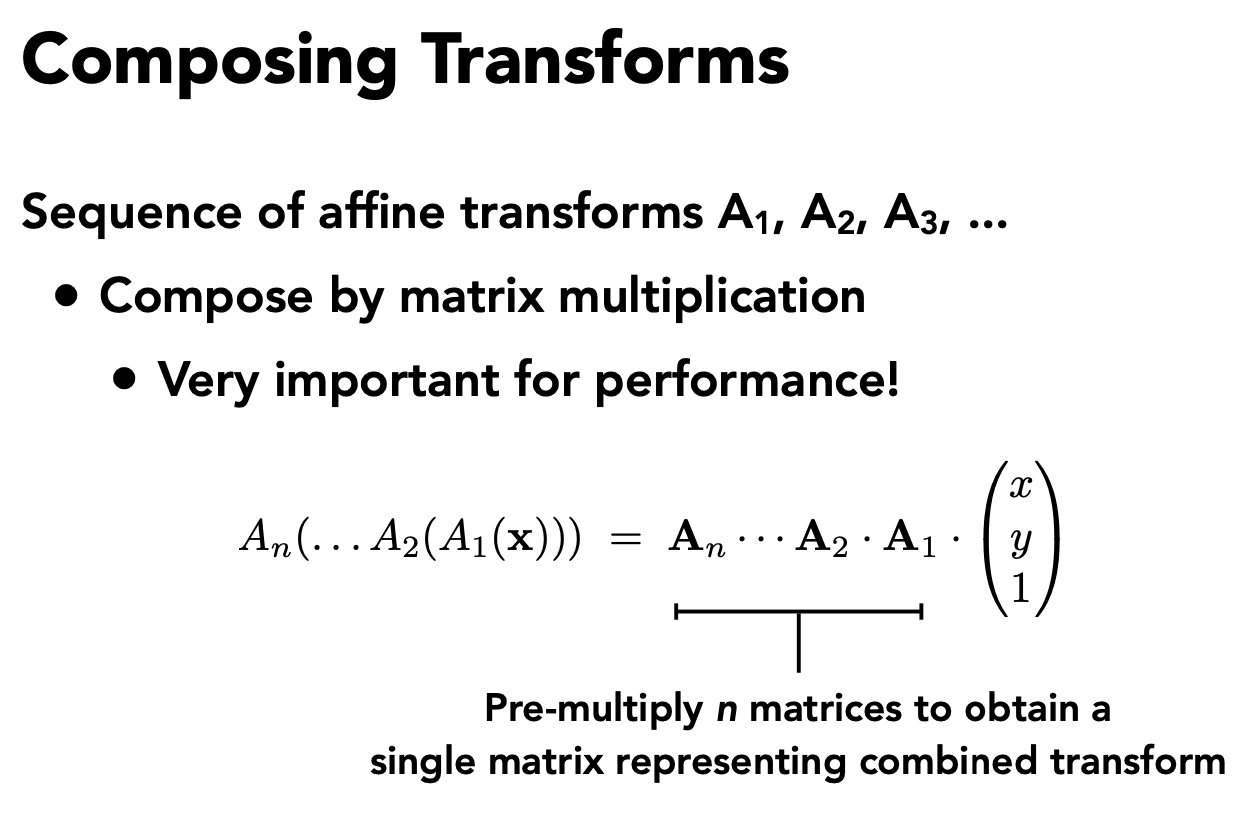 Composing Transforms