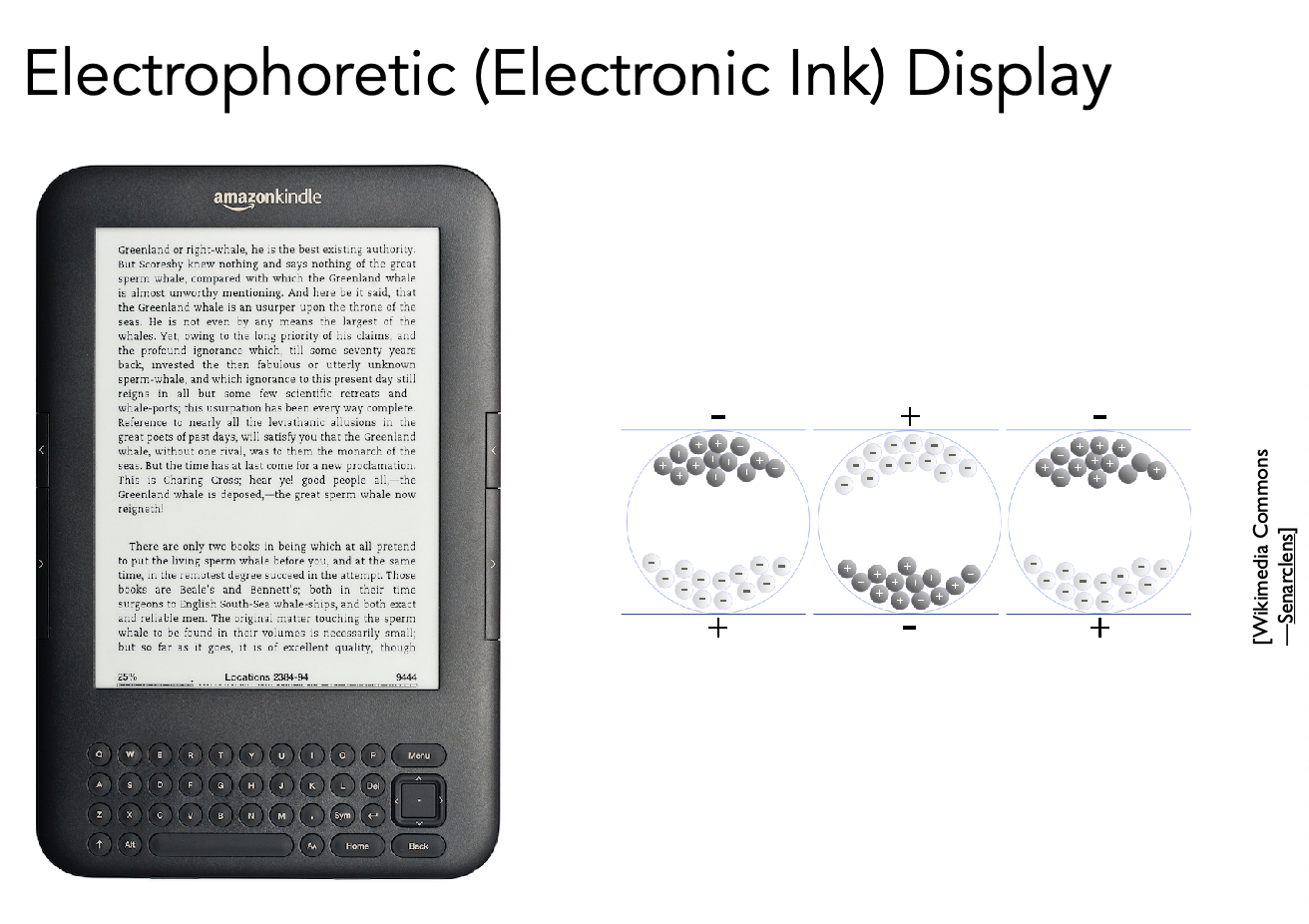 Electrophoretic (Electronic Ink) Display