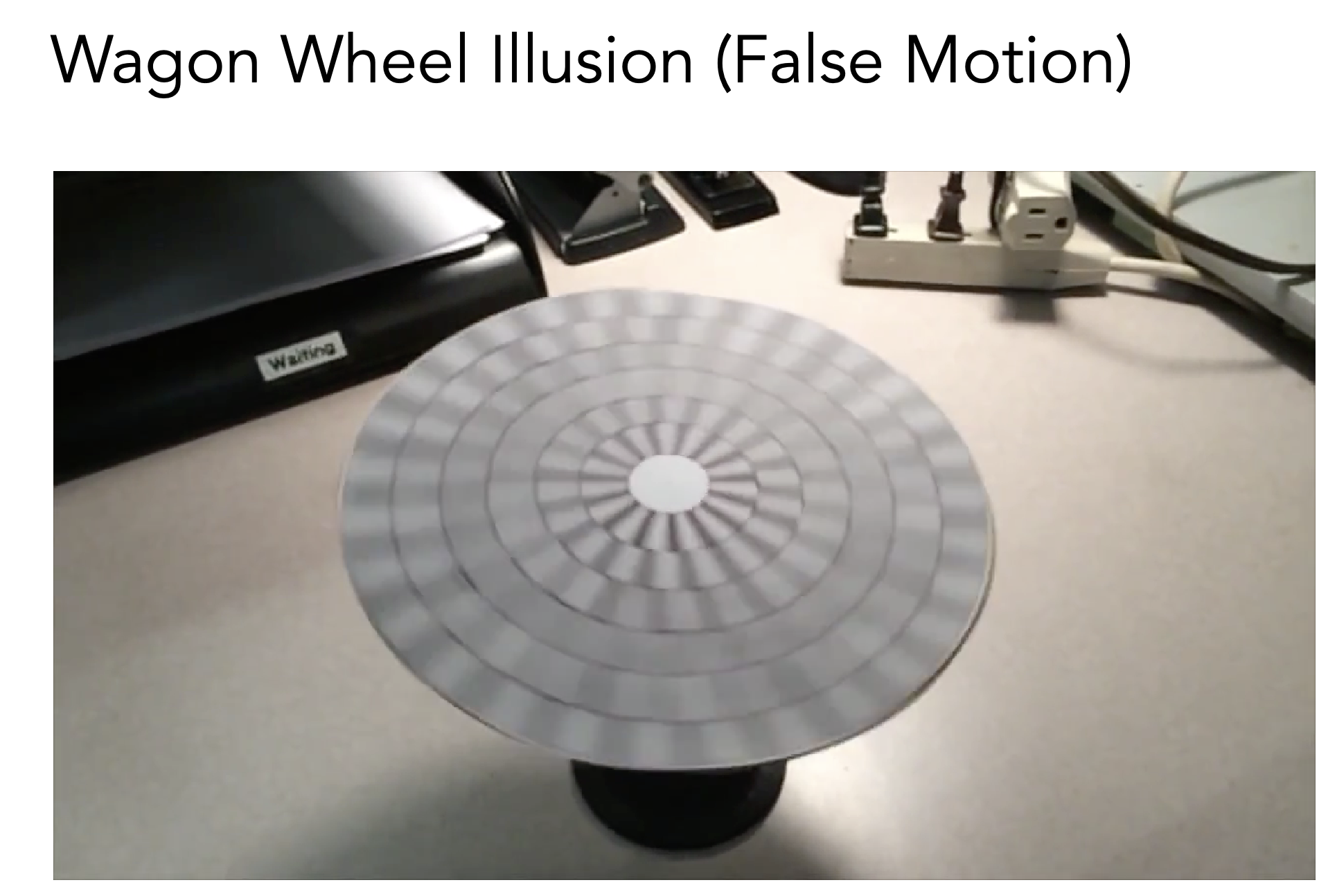 Wagon Wheel Illusion (False Motion)