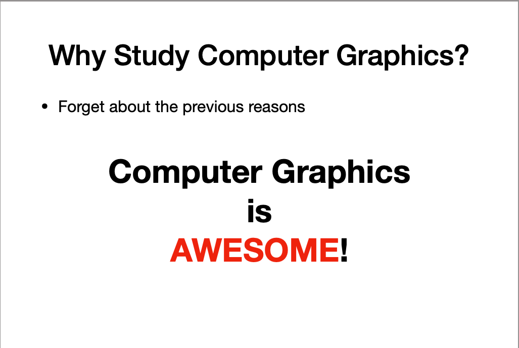 GAMES101-Introduction To Mordern Computer Graphics