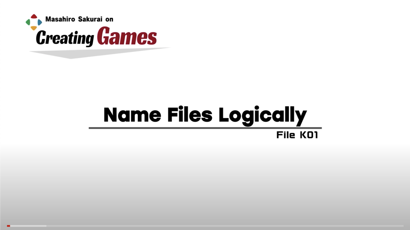 20230115 - Name Files Logically