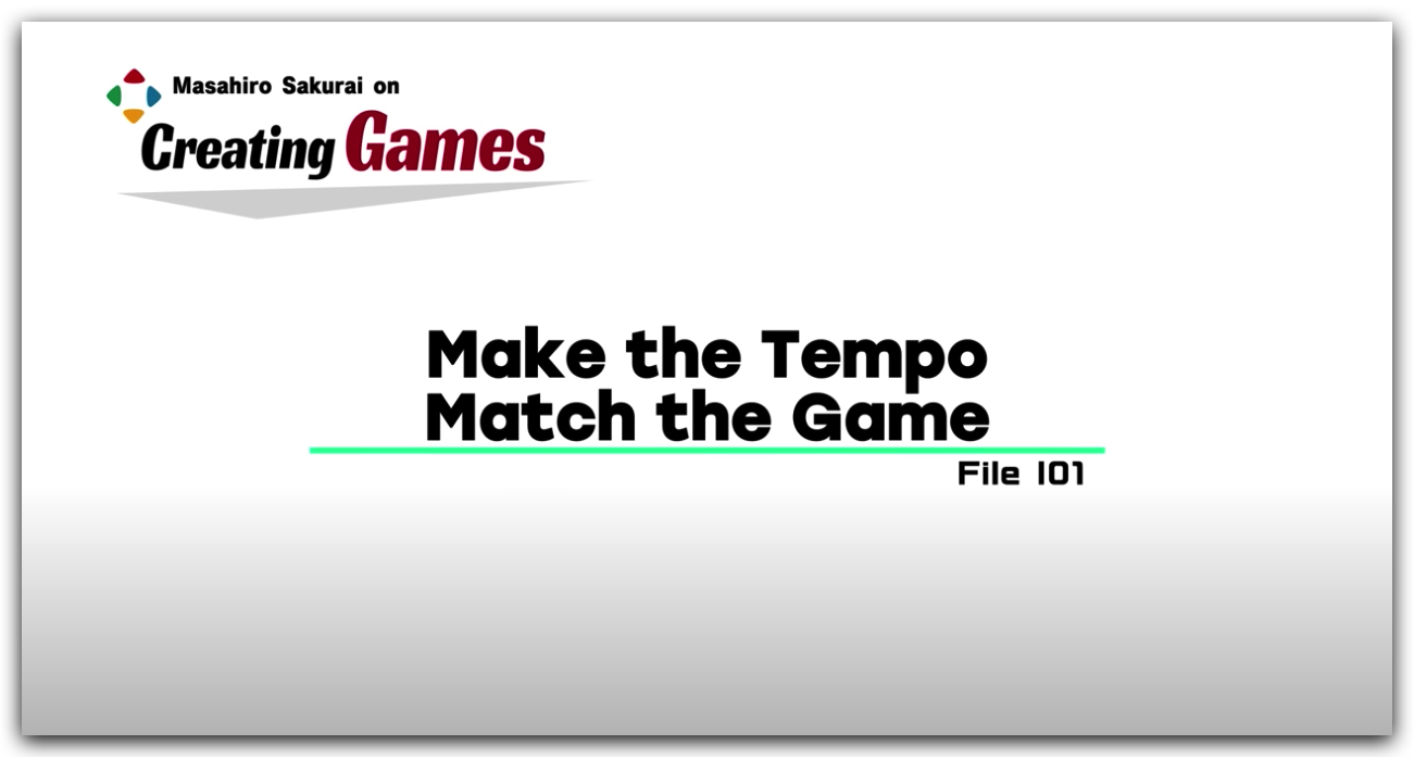 20230219 - Make the Tempo Match the Game