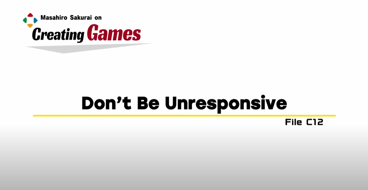 20241020 - Don't Be Unresponsive!