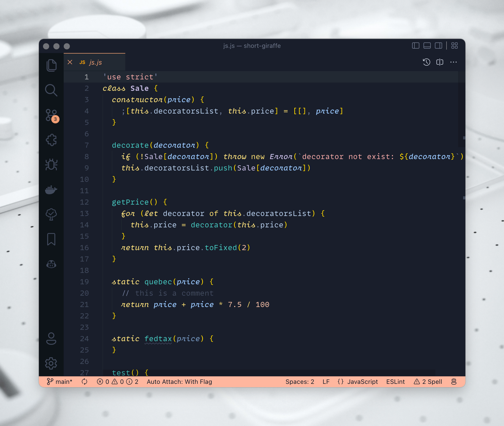 Screenshot - Javascript