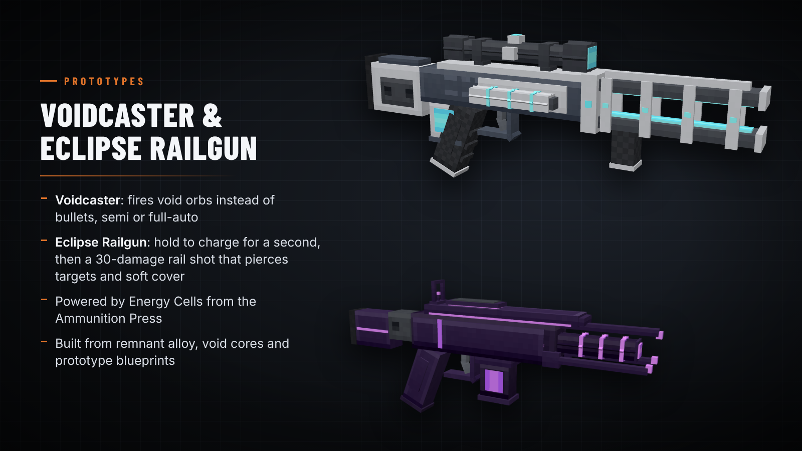 Voidcaster and Eclipse Railgun