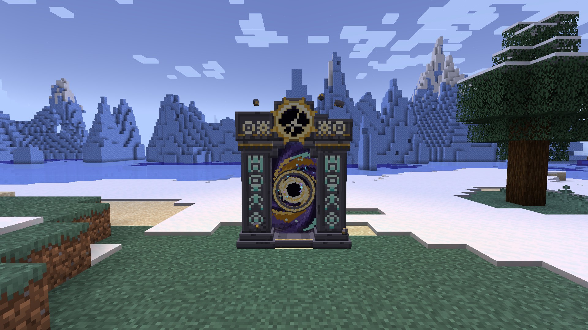 A kindled Waygate in the overworld