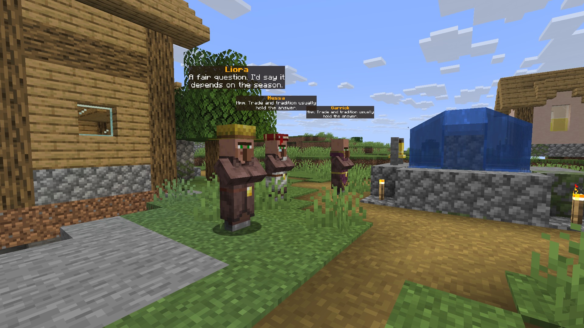 A village square