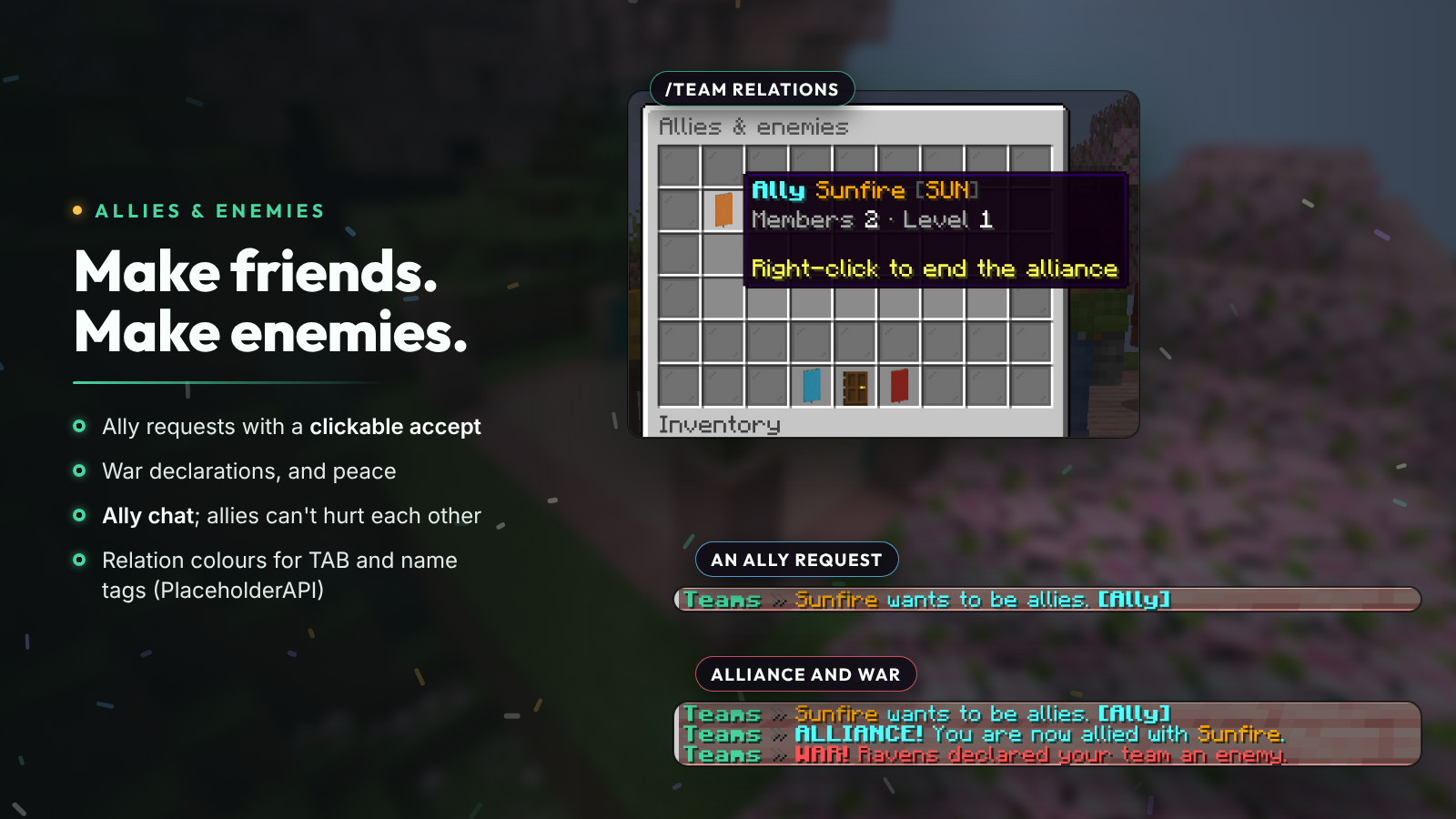 Allies and enemies