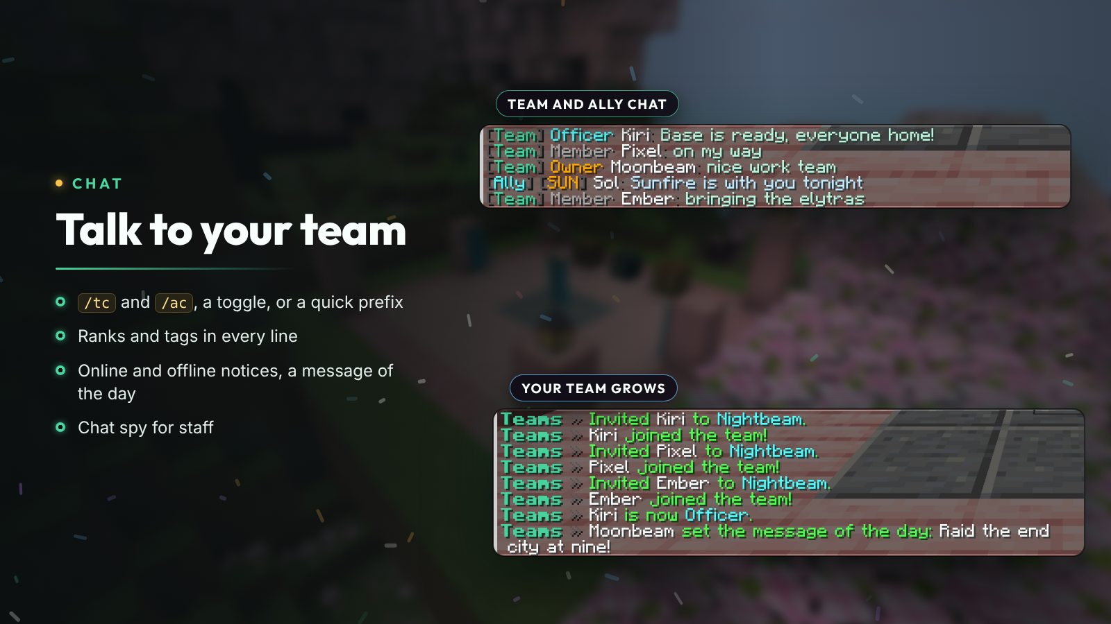 Team and ally chat