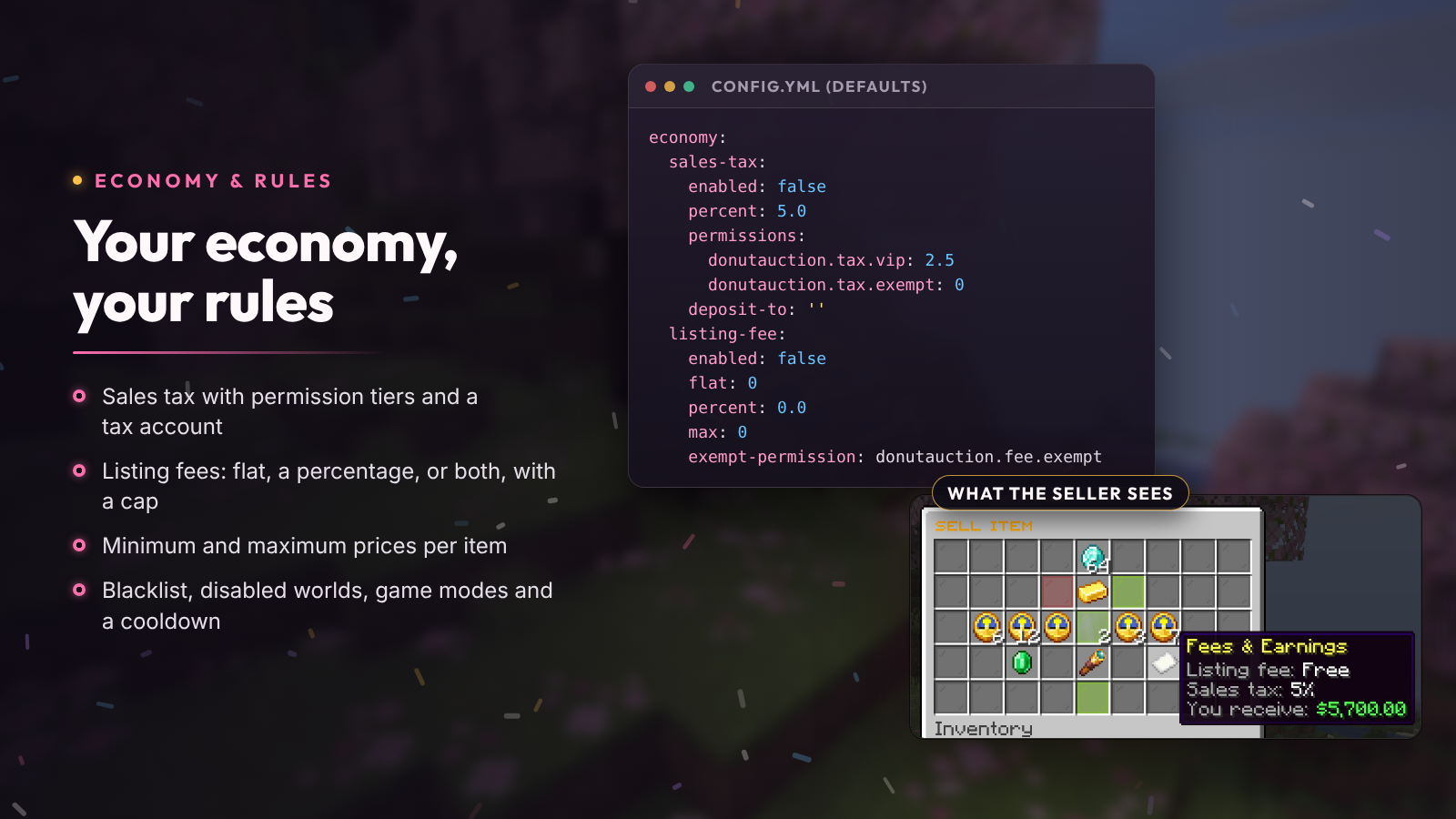 Your economy, your rules