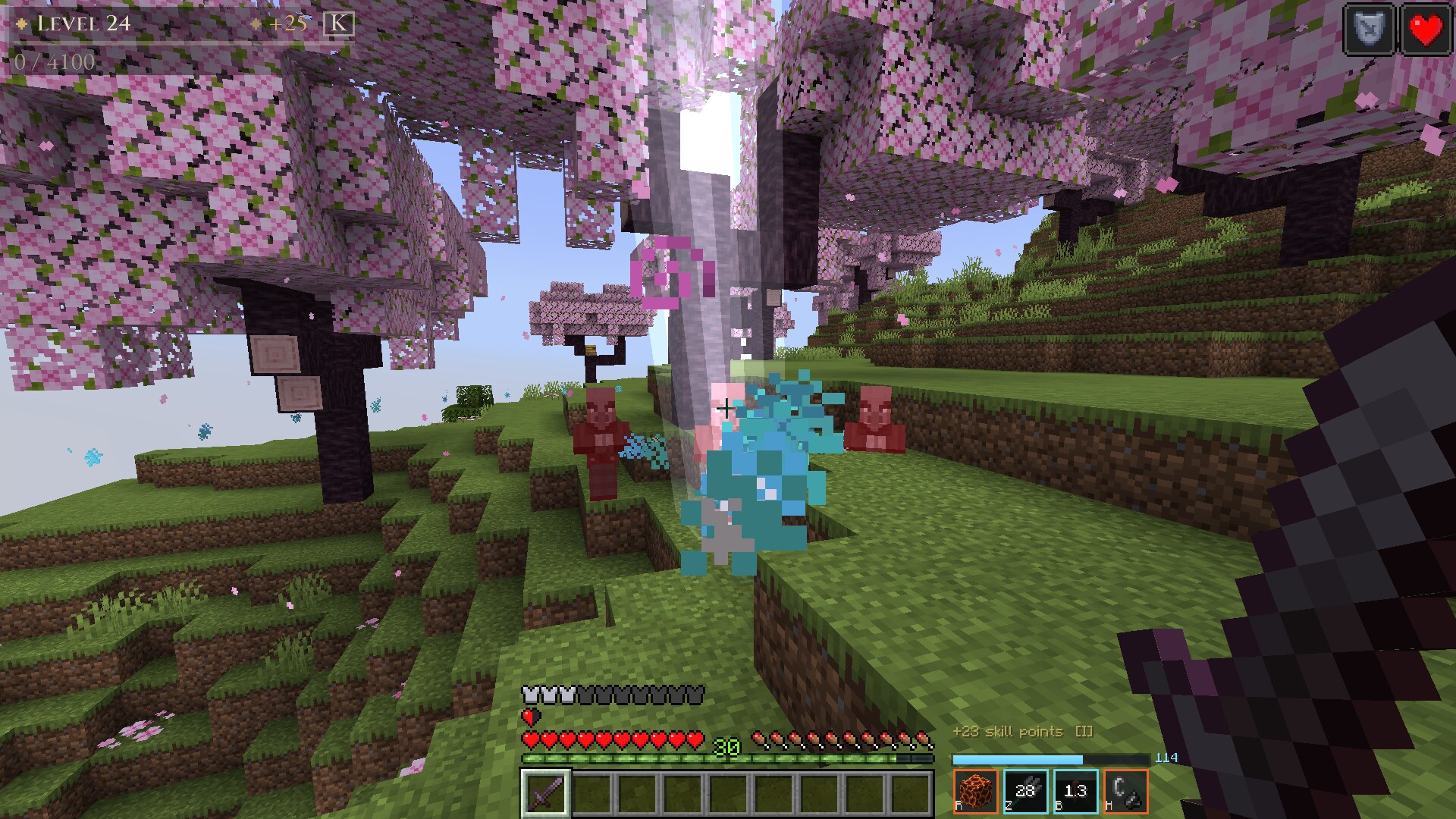 Combat with the full HUD