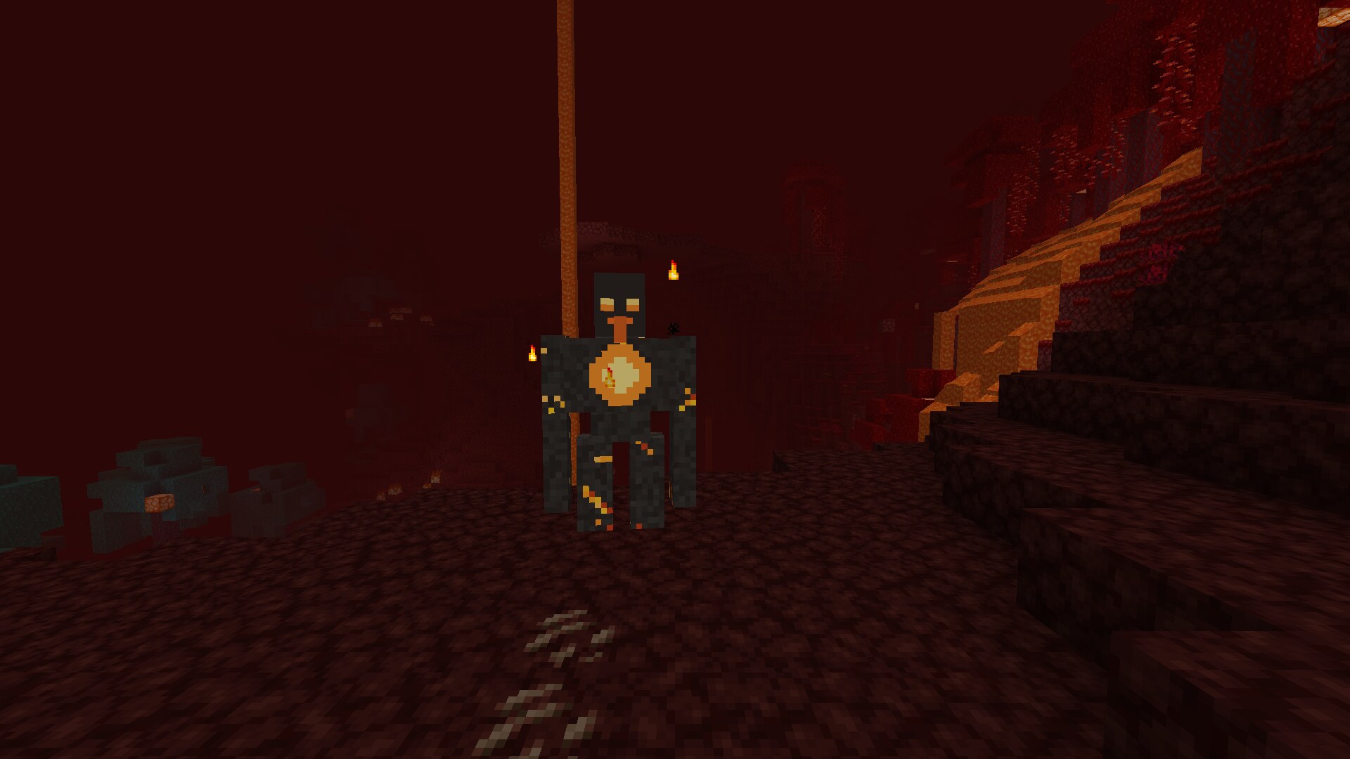 A Fire Golem in the Nether