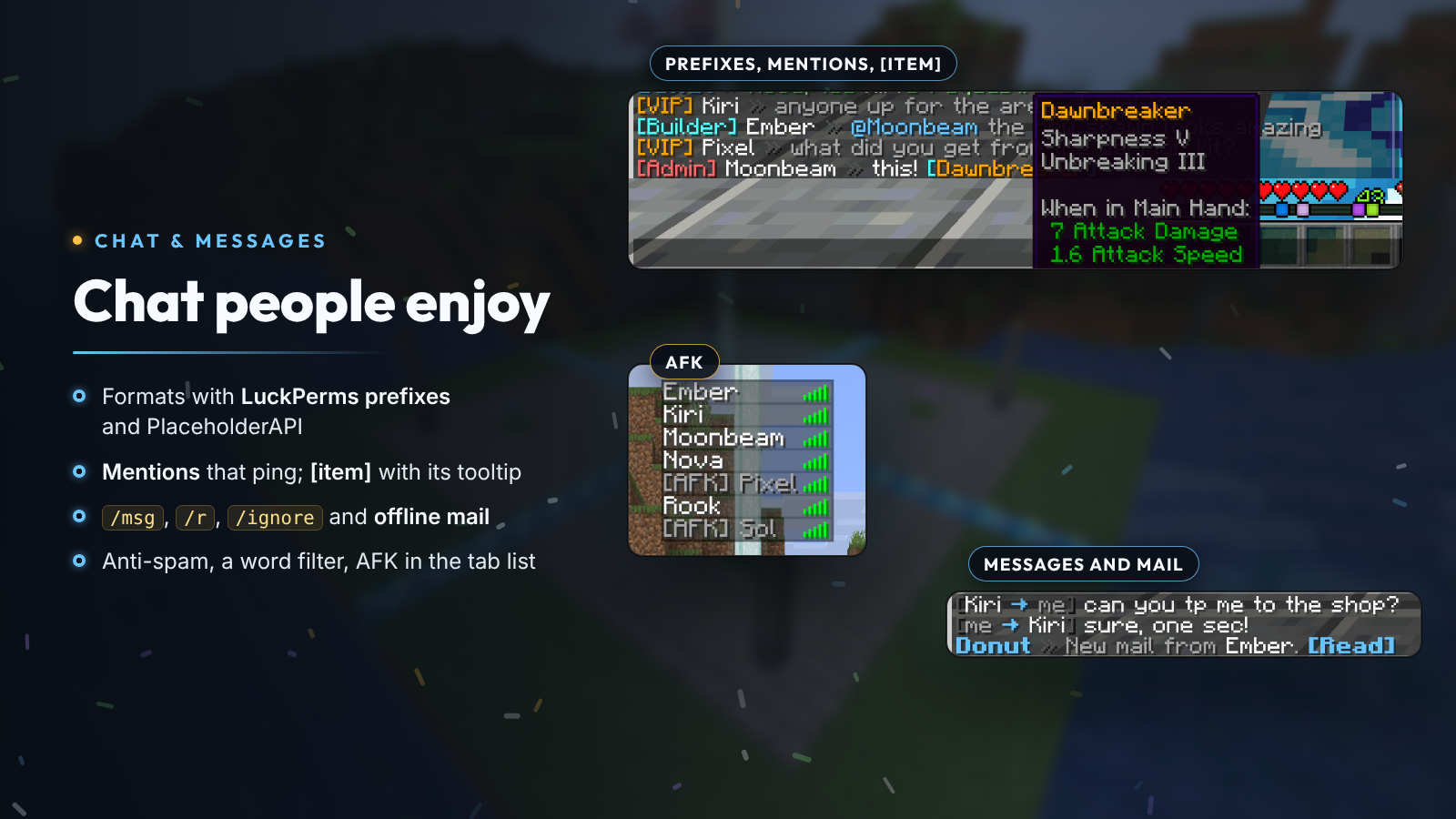 Chat and messages