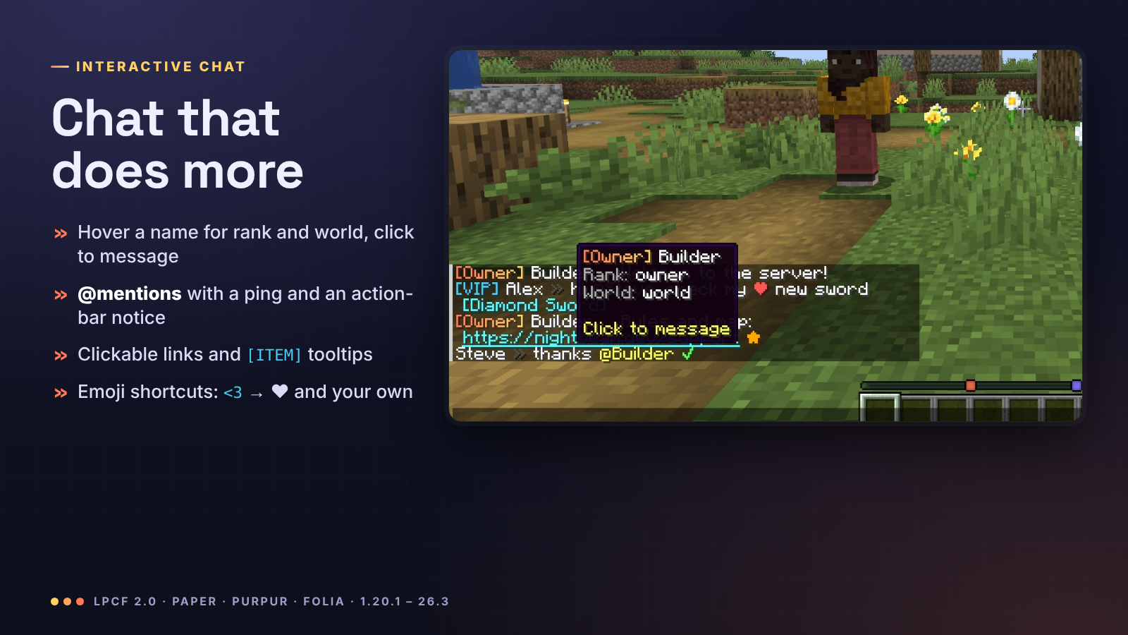 Chat that does more