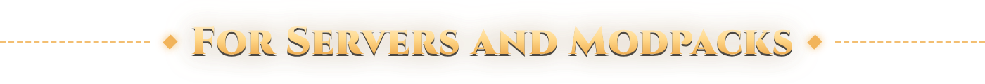 For servers and modpacks