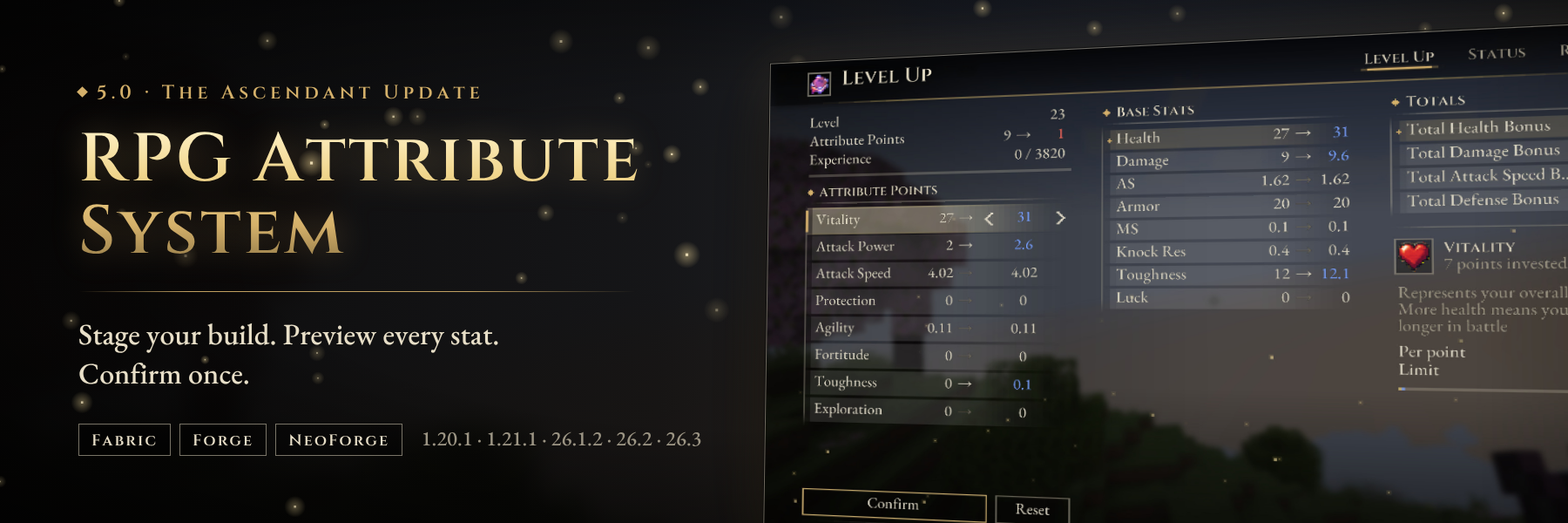RPG Attribute System 5.0: The Ascendant Update