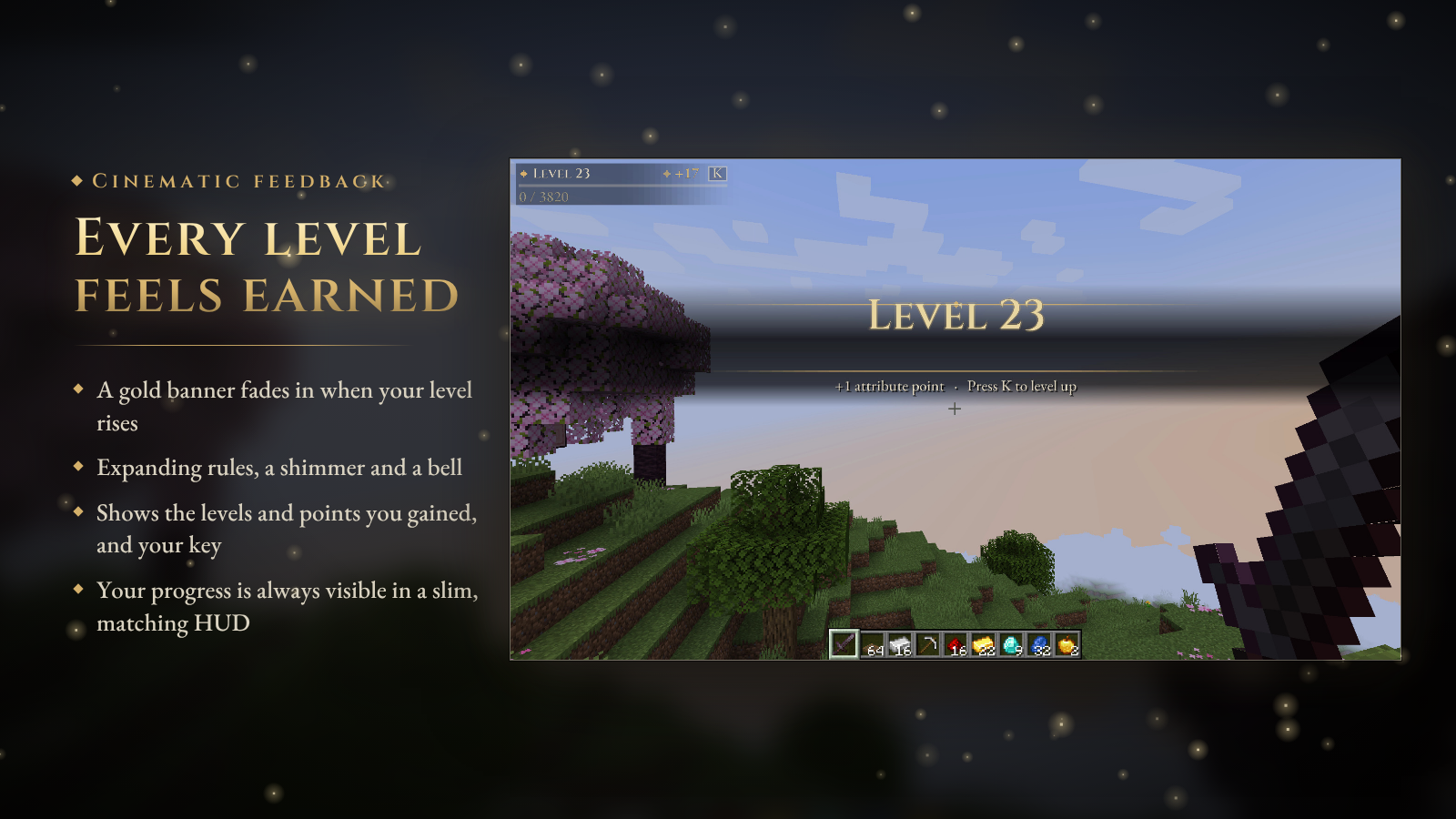 Every level feels earned