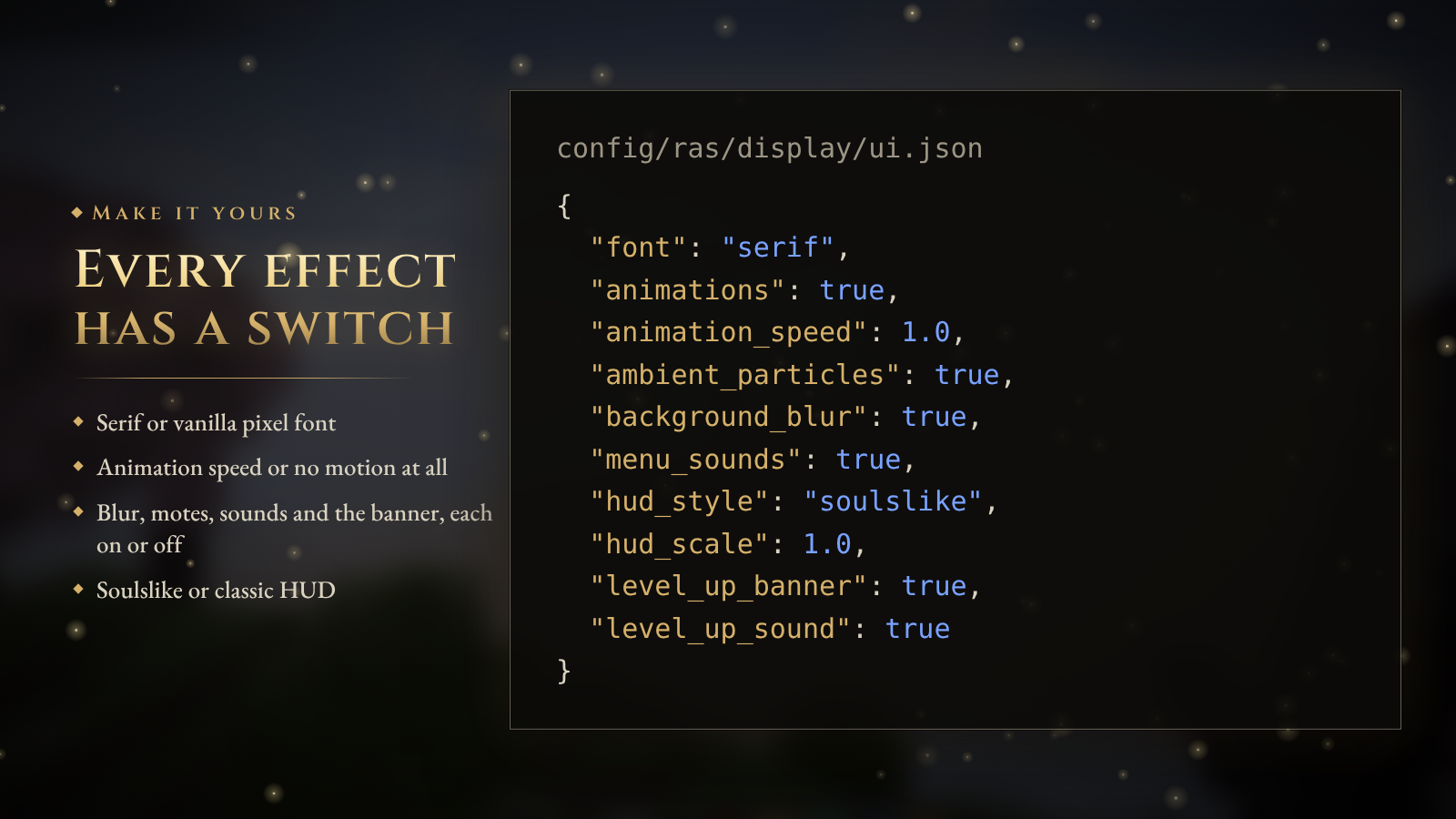 Every effect has a switch