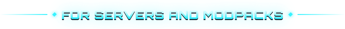 For servers and modpacks