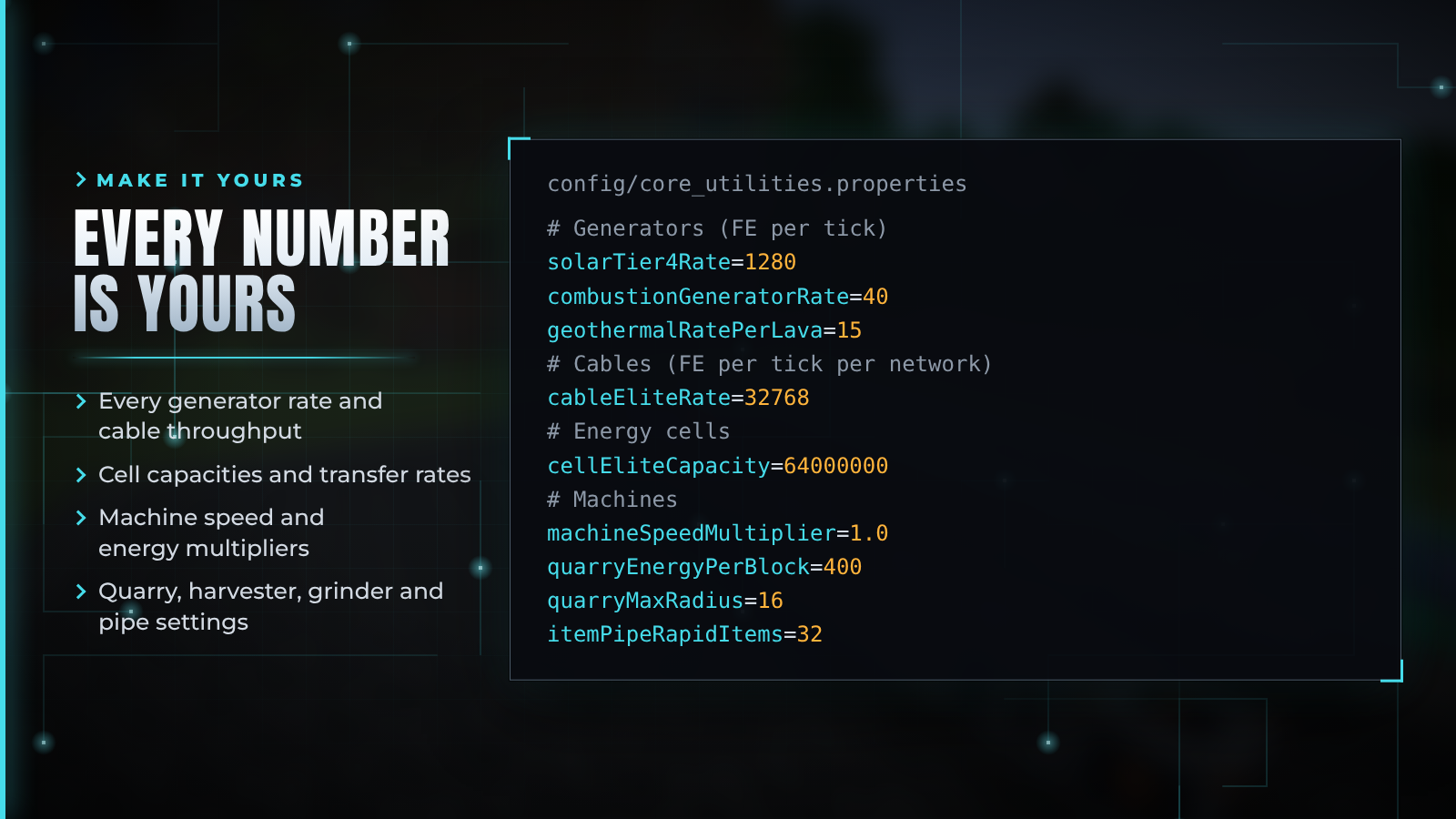 Every number is yours