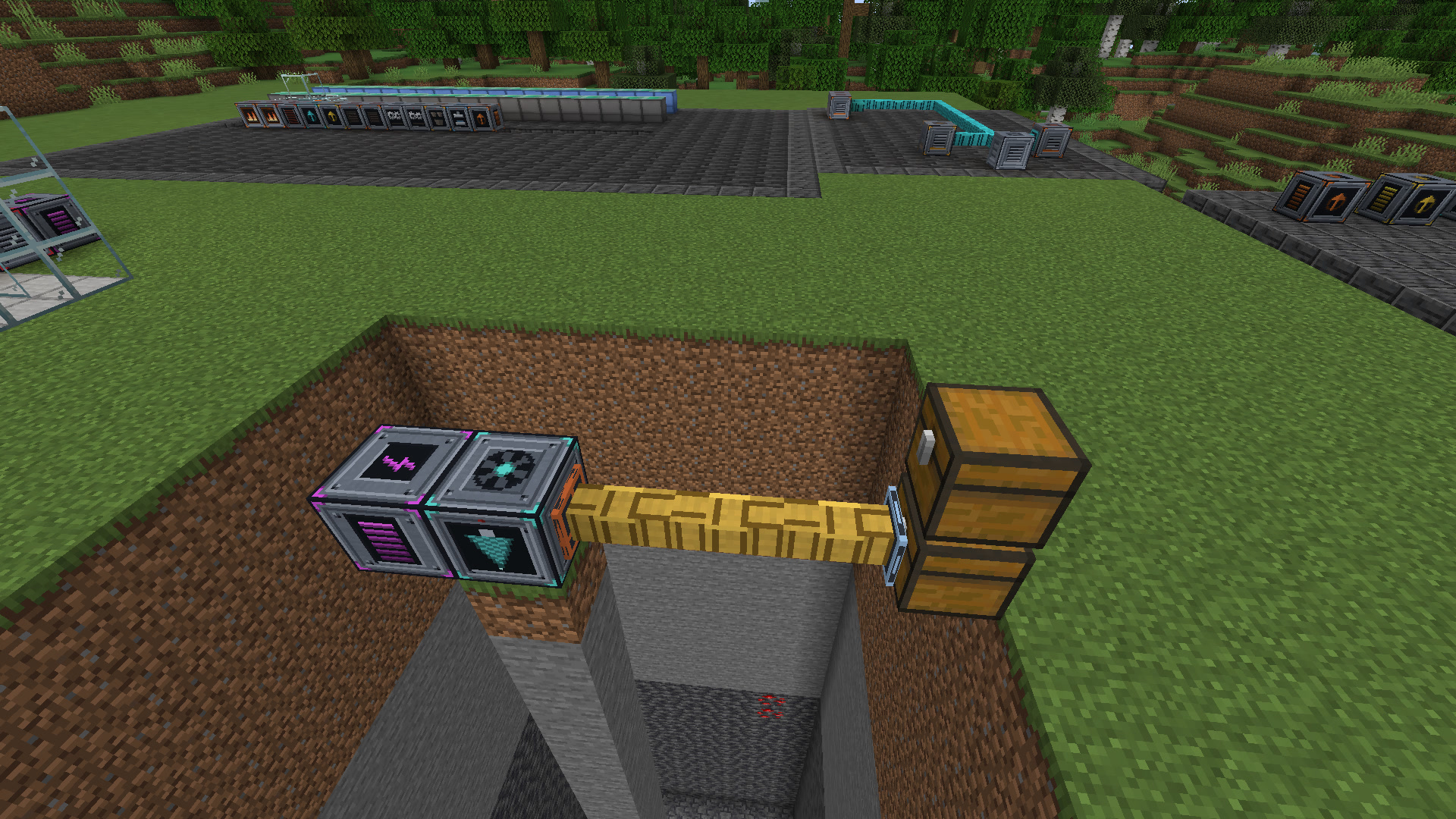 Rapid Item Pipes into chests