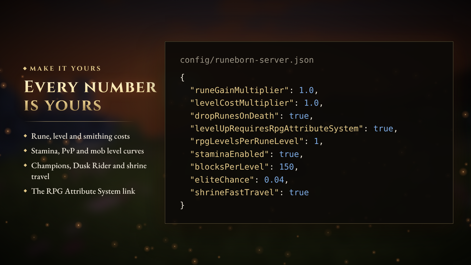 Every number is yours