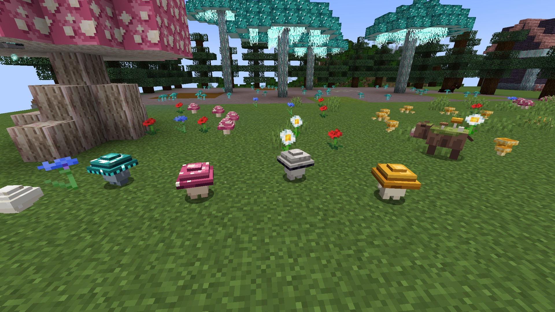 Sporelings, a Truffler and a Glowmoth