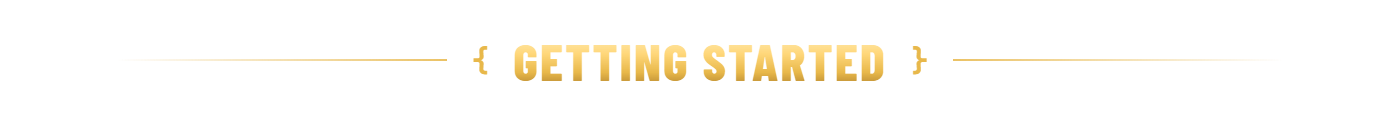 Getting started