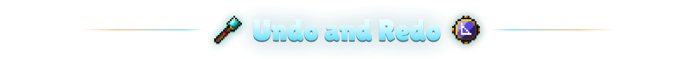 Undo and redo