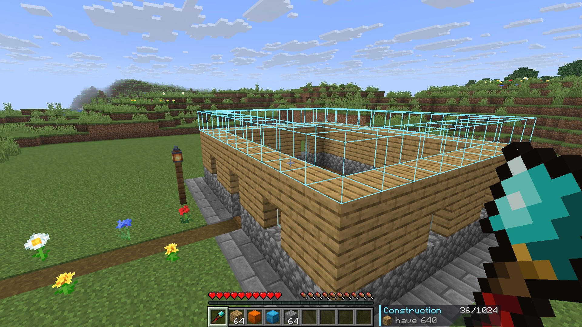 Extending a wall