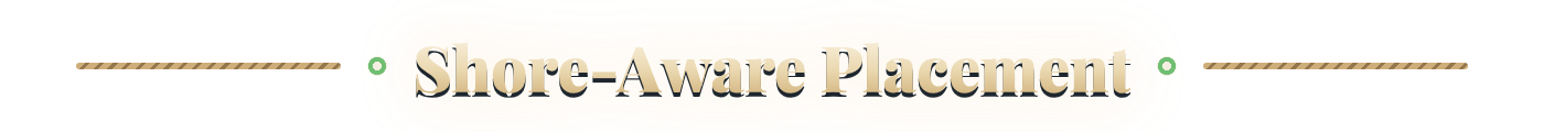 Shore-Aware Placement
