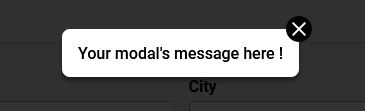 modal's preview